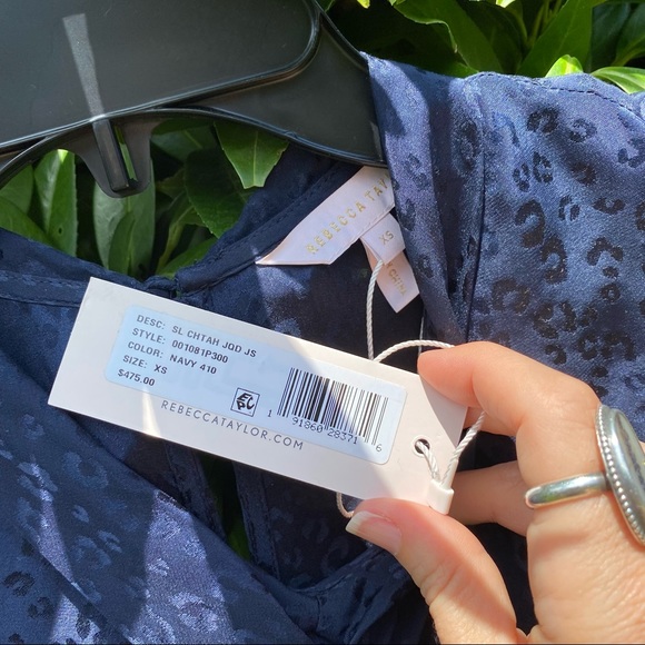 Rebecca Taylor cheetah jacquard jumpsuit - Picture 9 of 12